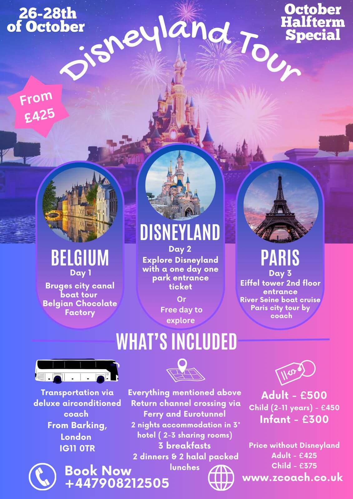 Explore Belgium, France, and the Magic of Disneyland