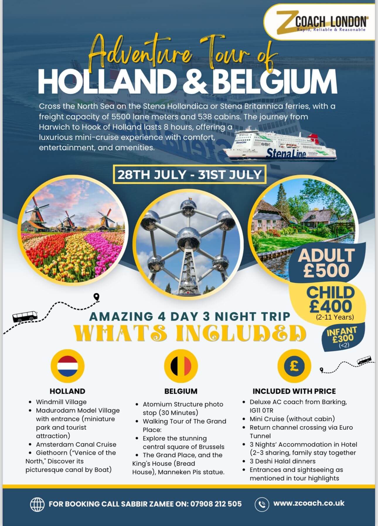 Adveture Tour of Holland and Belgium